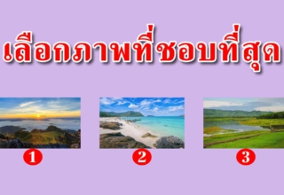 เลือกภาพที่ชอบที่สุด สามารถบอกนิสัยจิตใจลึกๆของคุณได้