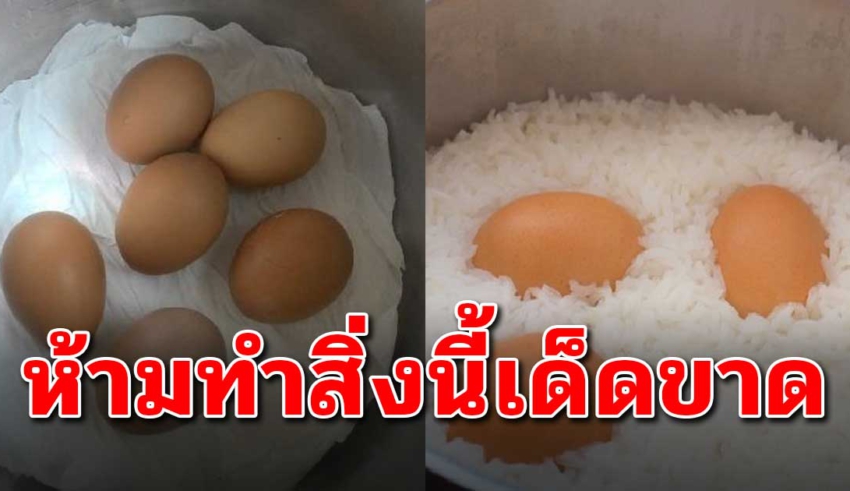 ไม่ควรต้มไข่พร้อมหุงข้าวเด็ดขาด ใครทำอยู่เลิกซะ