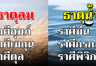 ธาตุทั้ง 4 สามารถบอกถึงความเป็นคุณได้