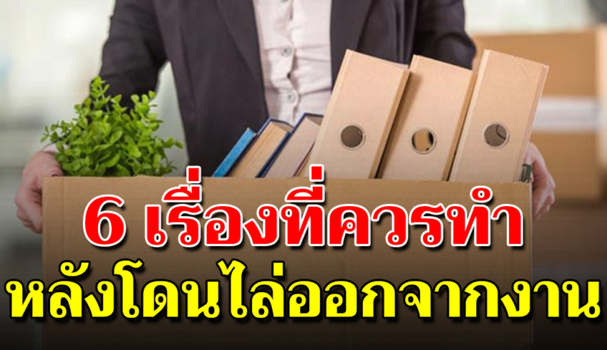 6 วิธีรับมือกับการโดนไล่ออก จากบริษัทแบบกระทันหัน