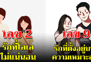 บอกความรักจากเลขท้ายเบอร์โทรศัพท์ ตรงหรือไม่