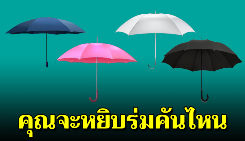 ฝนตกแล้ว คุณจะเลือกร่มคันไหน บอกได้ถึงลักษณะที่ซ่อนไว้ของคุณได้